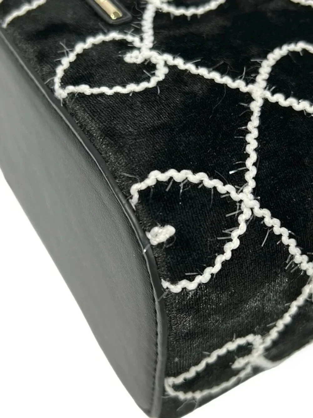 Samantha Vega Kuromi Collection Black White Polyester Vanity Bag